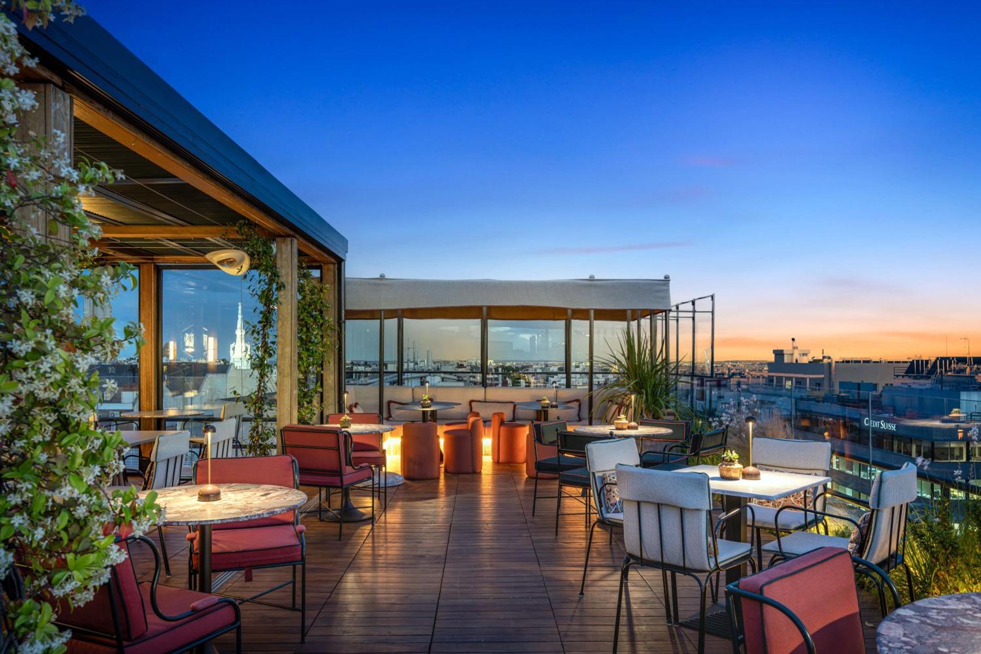 Bless Hotel Madrid - The Leading Hotels Of The World Esterno foto The rooftop bar at the Hotel